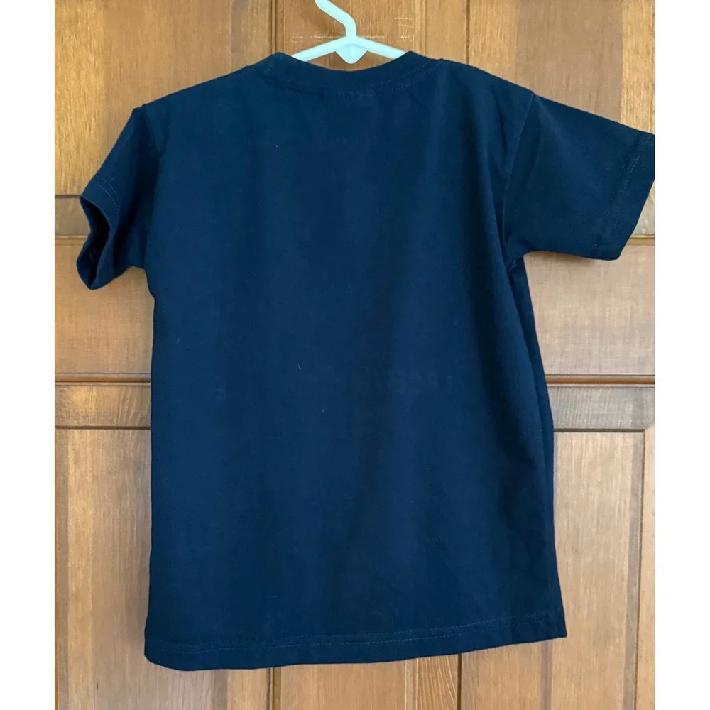 FC Barcelona Official Kids Shirt Size 8 Navy Embroidered Youth Futbol SS Fan Tee
